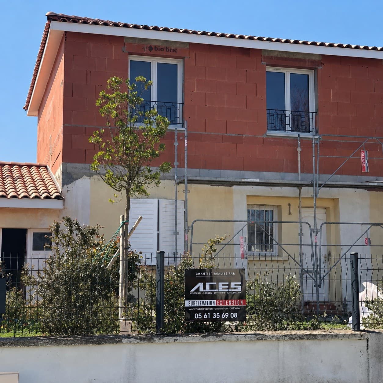 Surélévation d'une maison de 66 m², la maison avant travaux